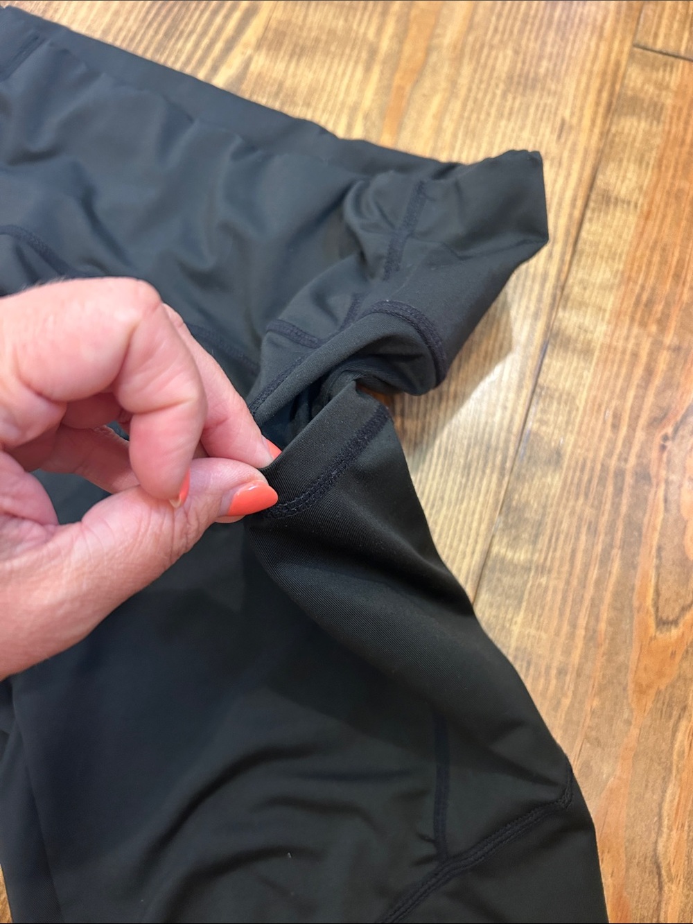 Black High-Rise Bike Shorts - Picture 6 of 7